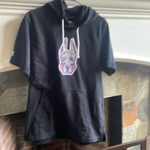 Under Armour Black Hoodie with Purple Graphic